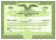 stock certificate format in word