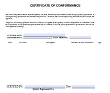 certificate of compliance template word