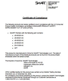 certificate of compliance template word