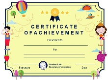 free certificate of achievement