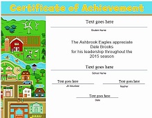 certificate of achievement template free