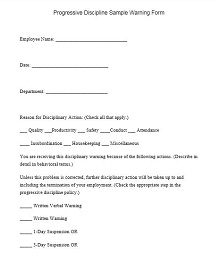 employee disciplinary action form template
