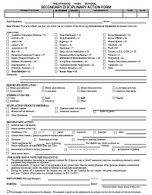 employee disciplinary action form with checklist