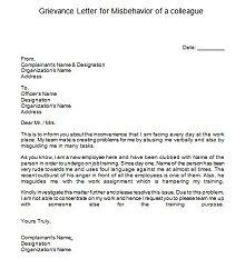 grievance letter