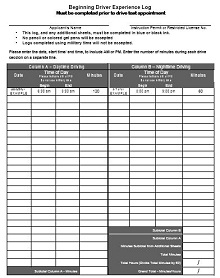driver daily log sheet, dot log book template