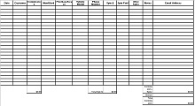 Commission Excel Sheet Template