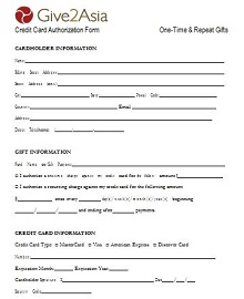 sample credit card authorization form