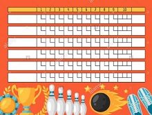 Bowling Score Sheet 32