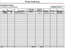 40+ Printable Petty Cash Log Templates [PDF, Word, Excel] » ExcelSHE