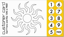 Punch card Template 39