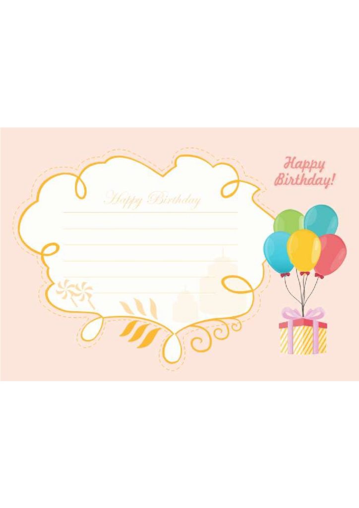 birthday cards template free download