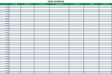 shipping schedule template