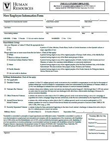 employee information forms templates
