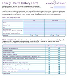 download medical history form template