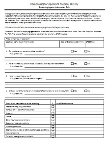 army patient medical history form template