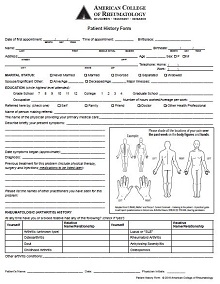 acupuncture medical history form template pdf