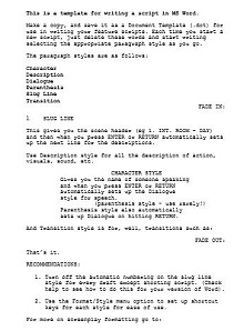 pulp fiction screenplay template