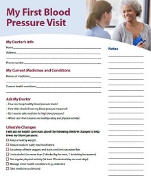 My First Blood Pressure Visit