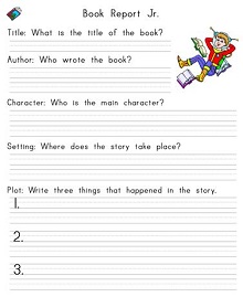 my book report template