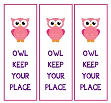 Owl Bookmark Template