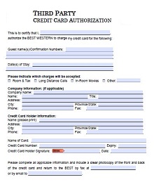 Third-Party Credit Card Authorization