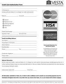 VESTA Credit Authorization Form