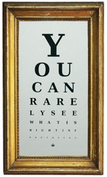 Eye Test Chart Frame