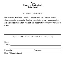 Library Photo Release Form