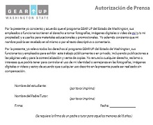 Gearup Media Release Consent Form
