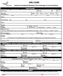 Patient Registration Form For Healthcare