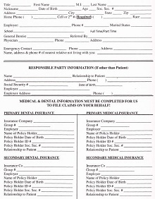 Patient Registration Form Example PDF