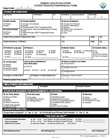 Patient Registration/Financial Form