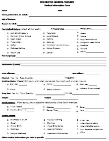 General Surgery Patient Registration Form