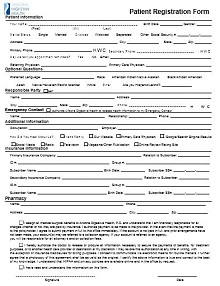 Simple Patient Registration Form
