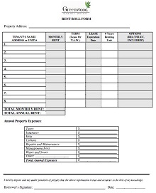 rent roll forms