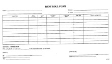 apartment rent roll template