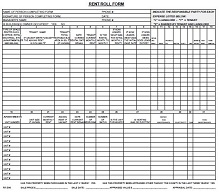free excel rent roll template