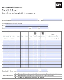 excel rent roll template