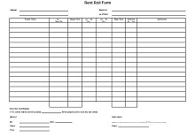 certified rent roll template