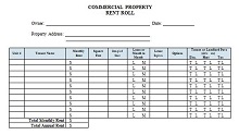apartment rent roll template