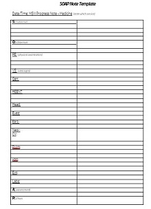 case notes template