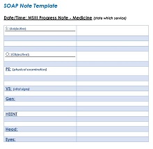 medical soap notes examples