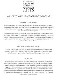 A Guide To Writing A Statement Of Intent