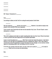 Termination of Tenancy Letter