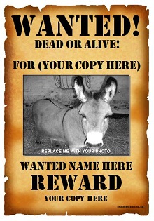 editable wanted poster