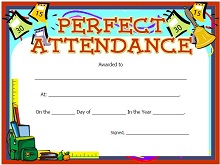 Perfect Attendance Example