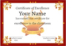 free perfect attendance certificate word template
