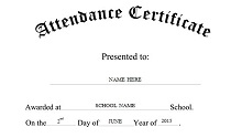 perfect attendance awards for students