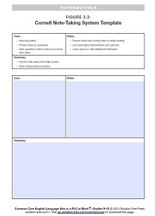 cornell notes template pdf