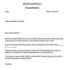 letter for outstanding payment